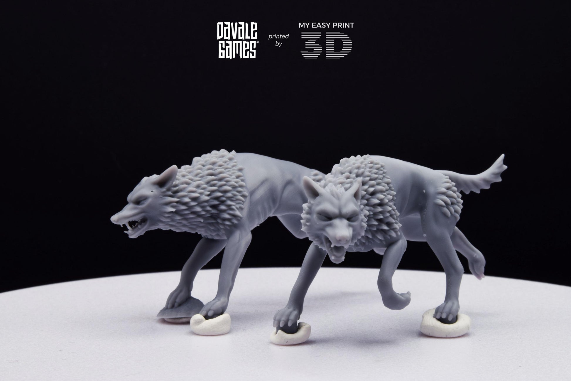 Savage Warg - Super Orcs - Davale Games - 3D Printed with high quality resin for LOTR/D&D games