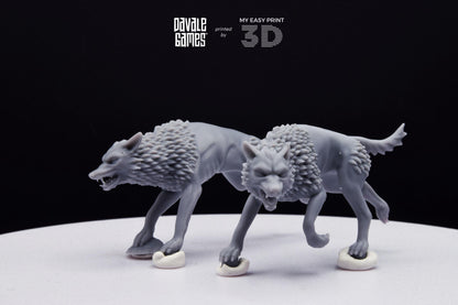 Savage Warg - Super Orcs - Davale Games - 3D Printed with high quality resin for LOTR/D&D games
