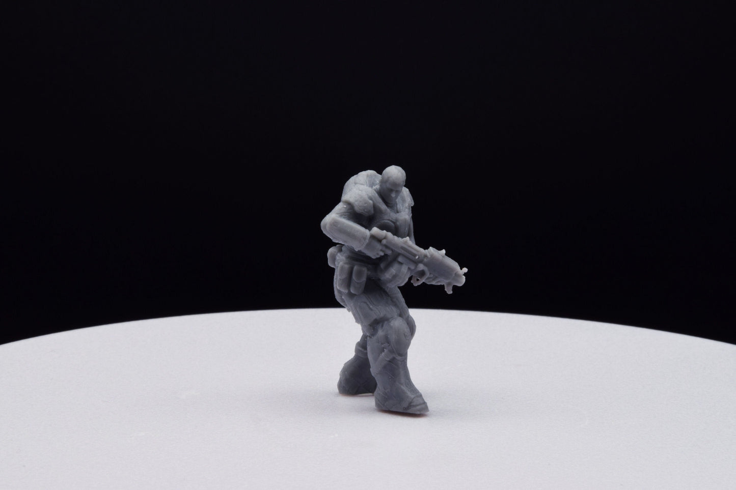 Gears Of War Garron Paduk Ot Miniature - TheSTLSmith - 3D Printed with high quality resin for Skirmish/D&D games