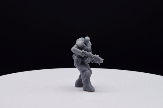 Gears Of War Garron Paduk Ot Miniature - TheSTLSmith - 3D Printed with high quality resin for Skirmish/D&D games