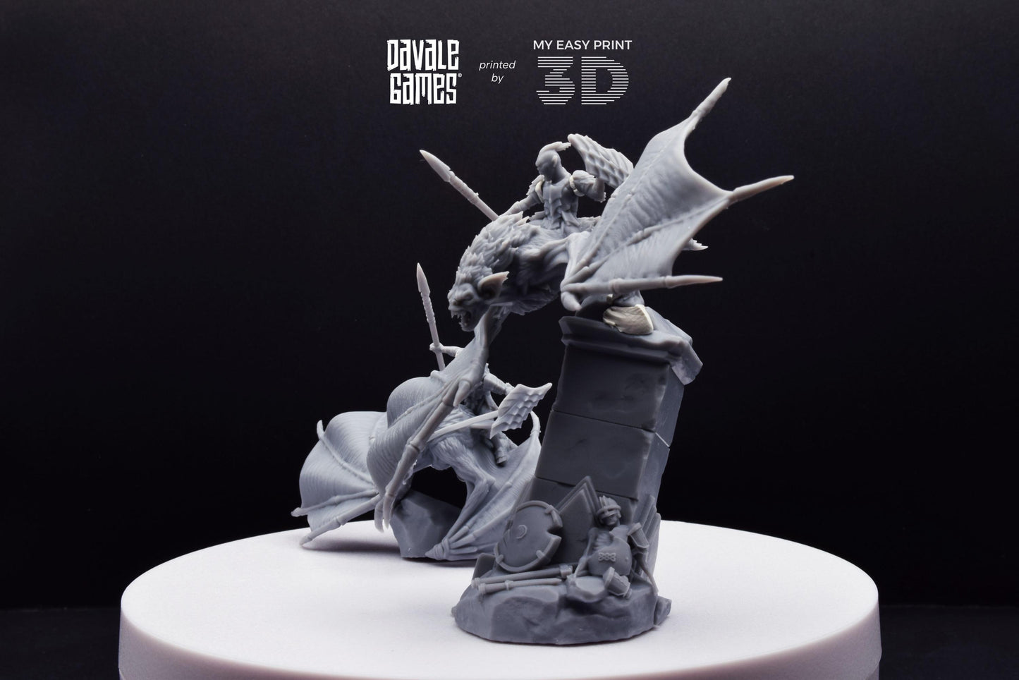 Bat Riders - Goblins of the cave - Davale Games - 3D Printed with high quality resin for LOTR/D&D games