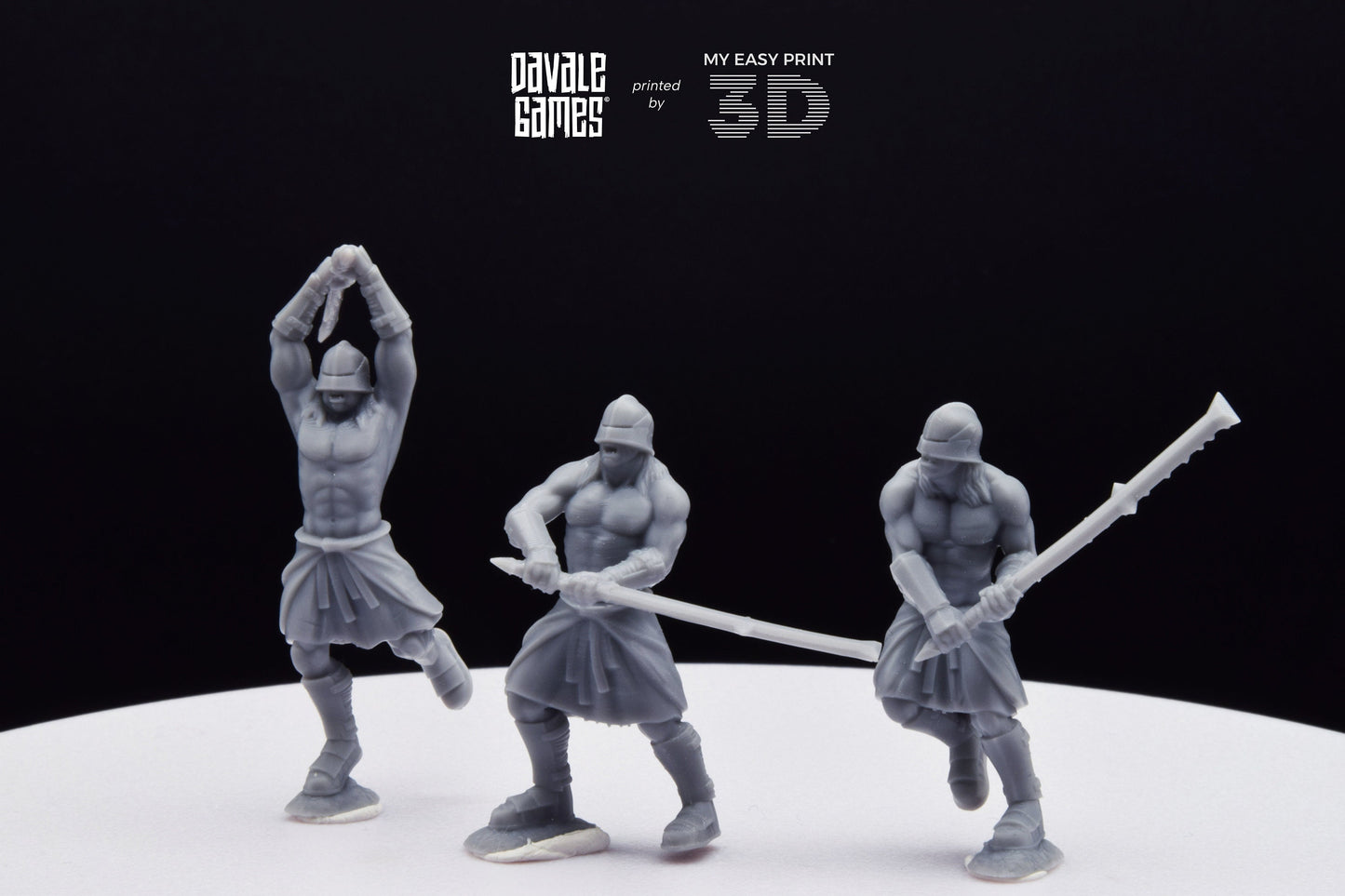 Blood-Handed Bersekers - Davale Games - 3D Printed with high quality resin for LOTR/D&D games