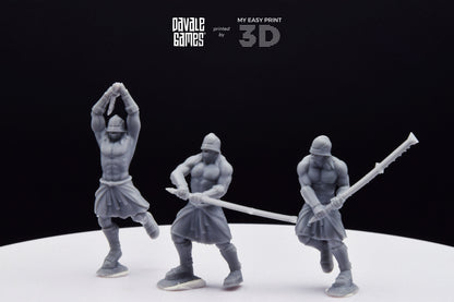 Blood-Handed Bersekers - Davale Games - 3D Printed with high quality resin for LOTR/D&D games
