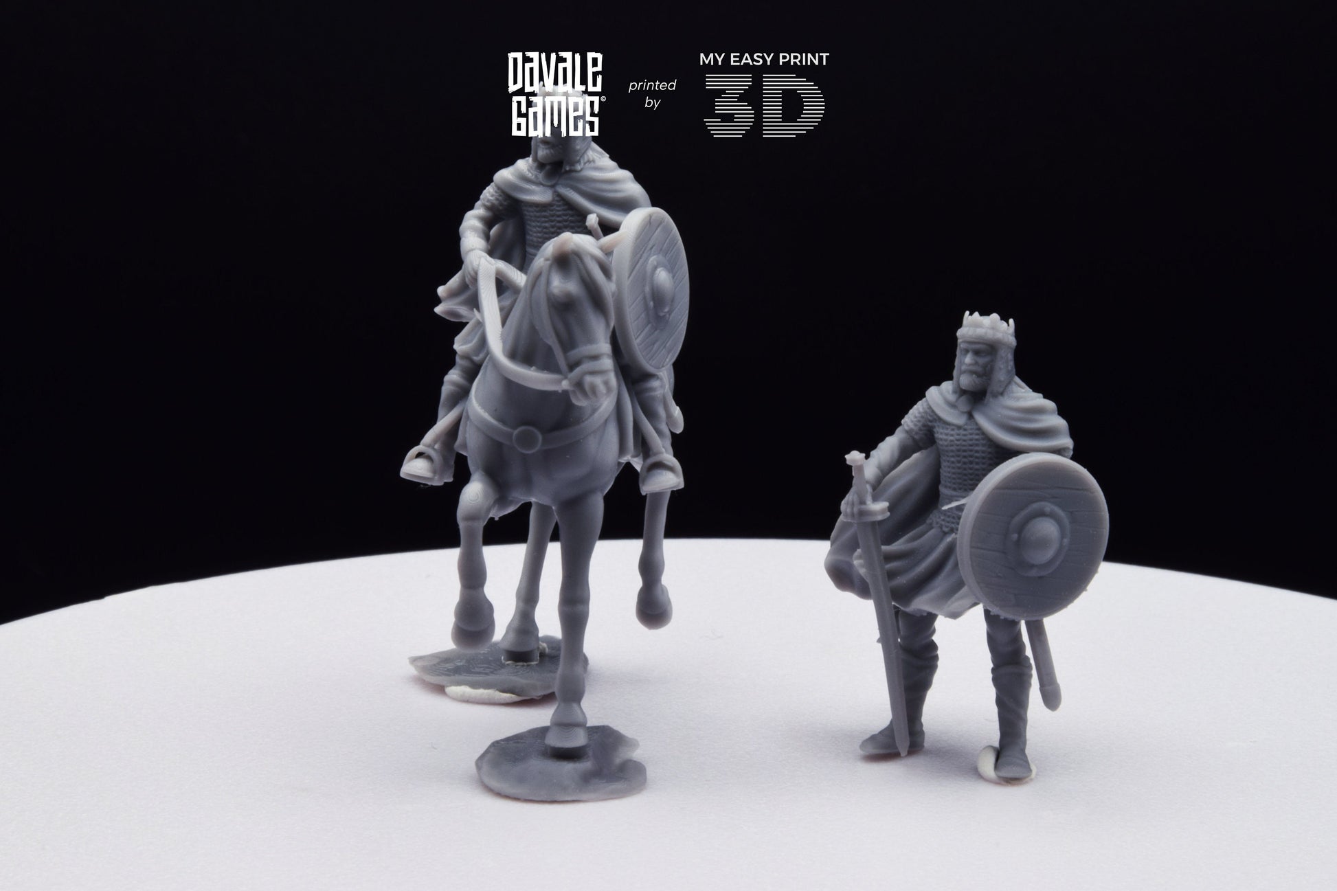 King Theodomir - Foot and Mounted - Davale Games - Historical games - 3D Printed with high quality resin