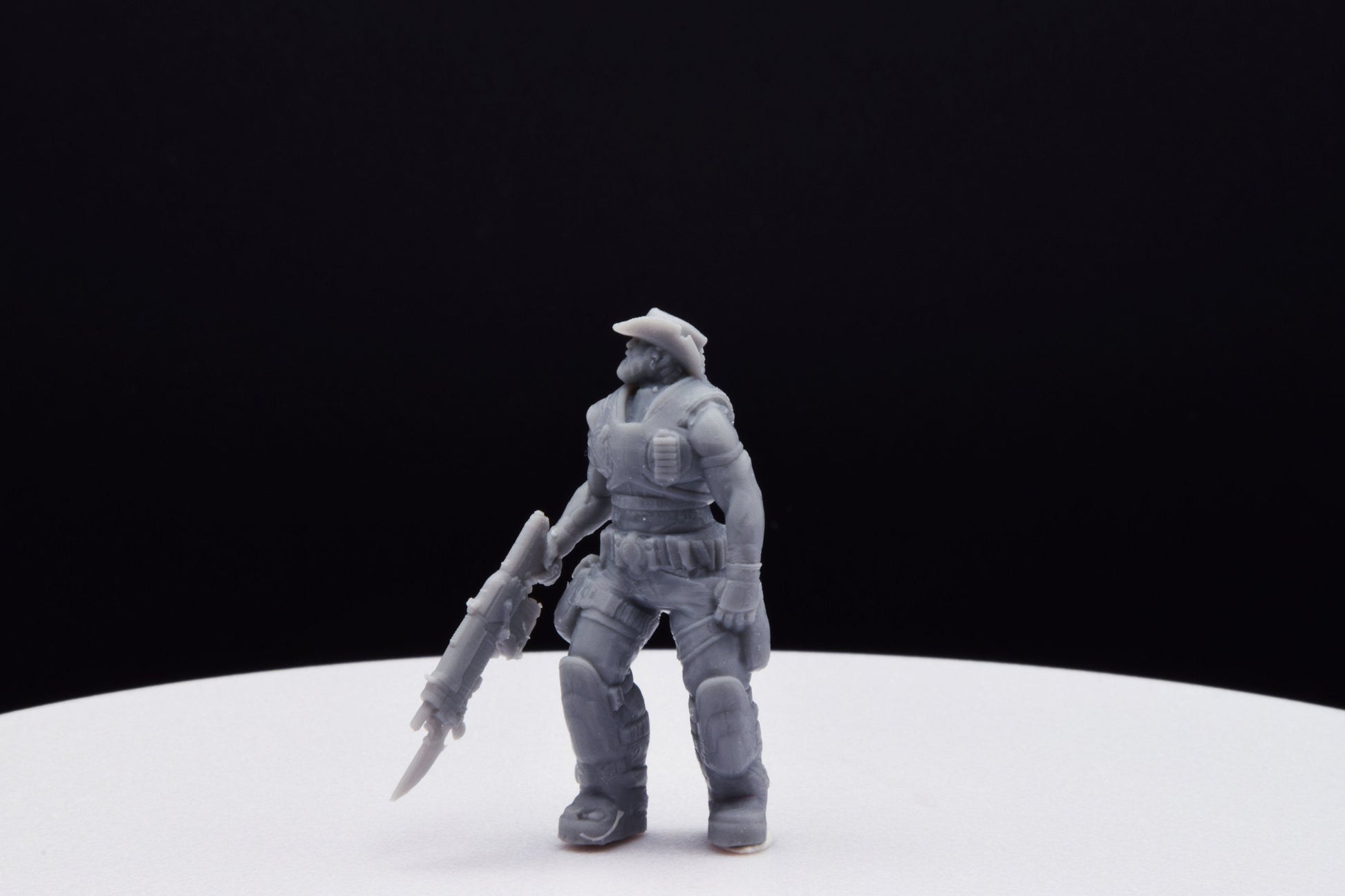 Gears Of War Dizzy Wallin Winter Ot Miniature - TheSTLSmith - 3D Printed with high quality resin for Skirmish/D&D games