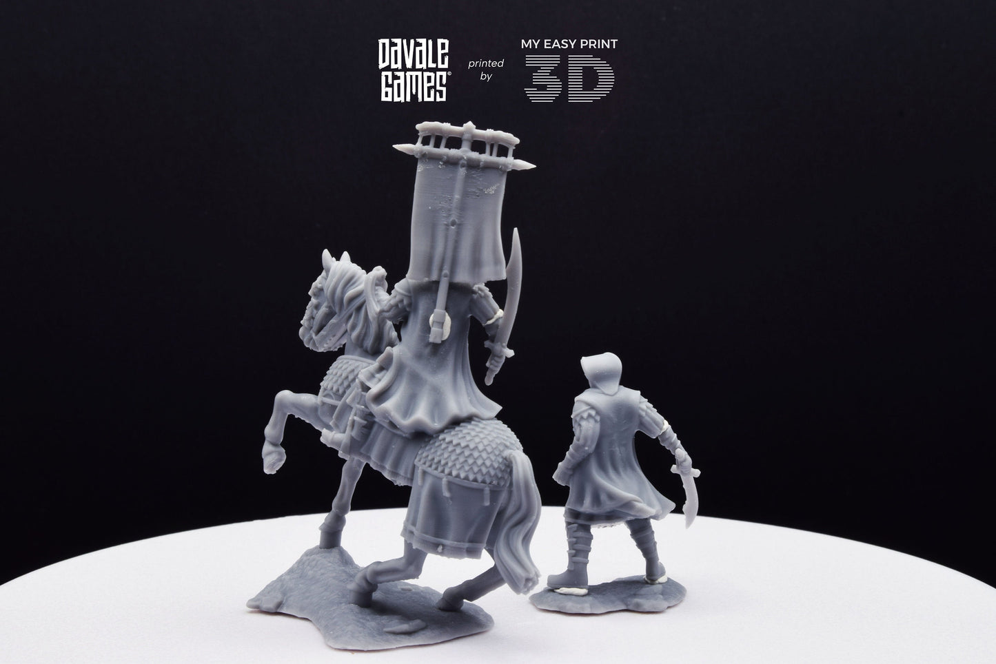 Snake Lord - Foot and Mounted - Davale Games - 3D Printed with high quality resin for LOTR/D&D games