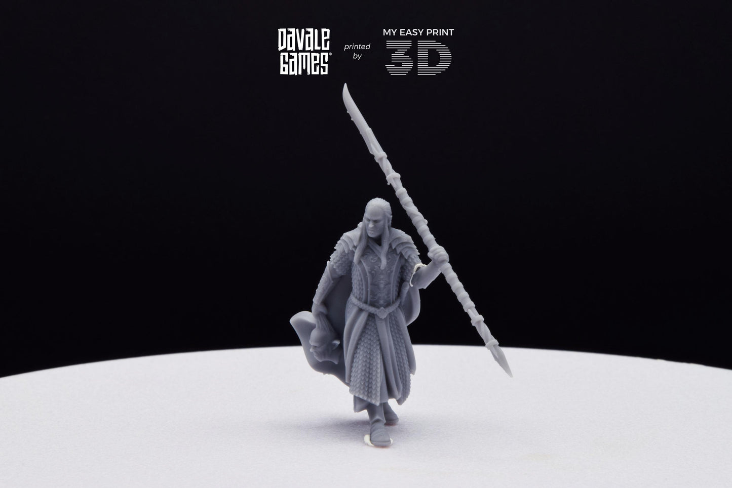Wood Elf Captain - Davale Games - 3D Printed with high quality resin for LOTR/D&D games