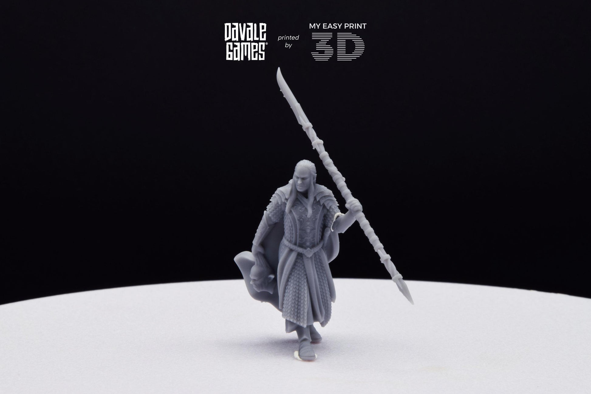 Wood Elf Captain - Davale Games - 3D Printed with high quality resin for LOTR/D&D games