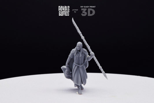 Wood Elf Captain - Davale Games - 3D Printed with high quality resin for LOTR/D&D games