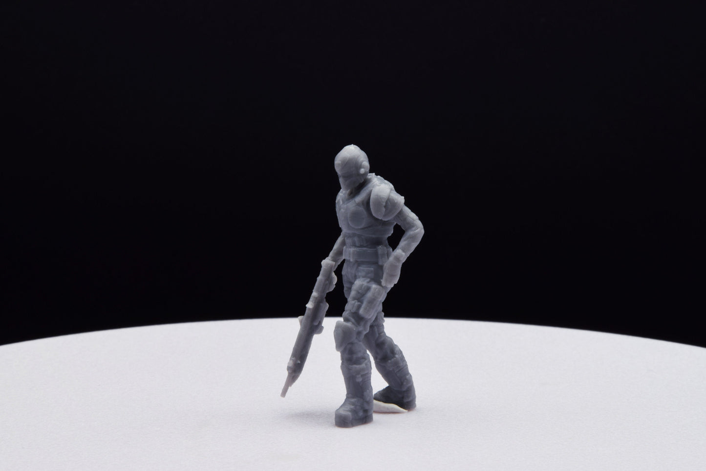 Gears Of War COG Soldier Winter Female Miniature - TheSTLSmith - 3D Printed with high quality resin for Skirmish/D&D games