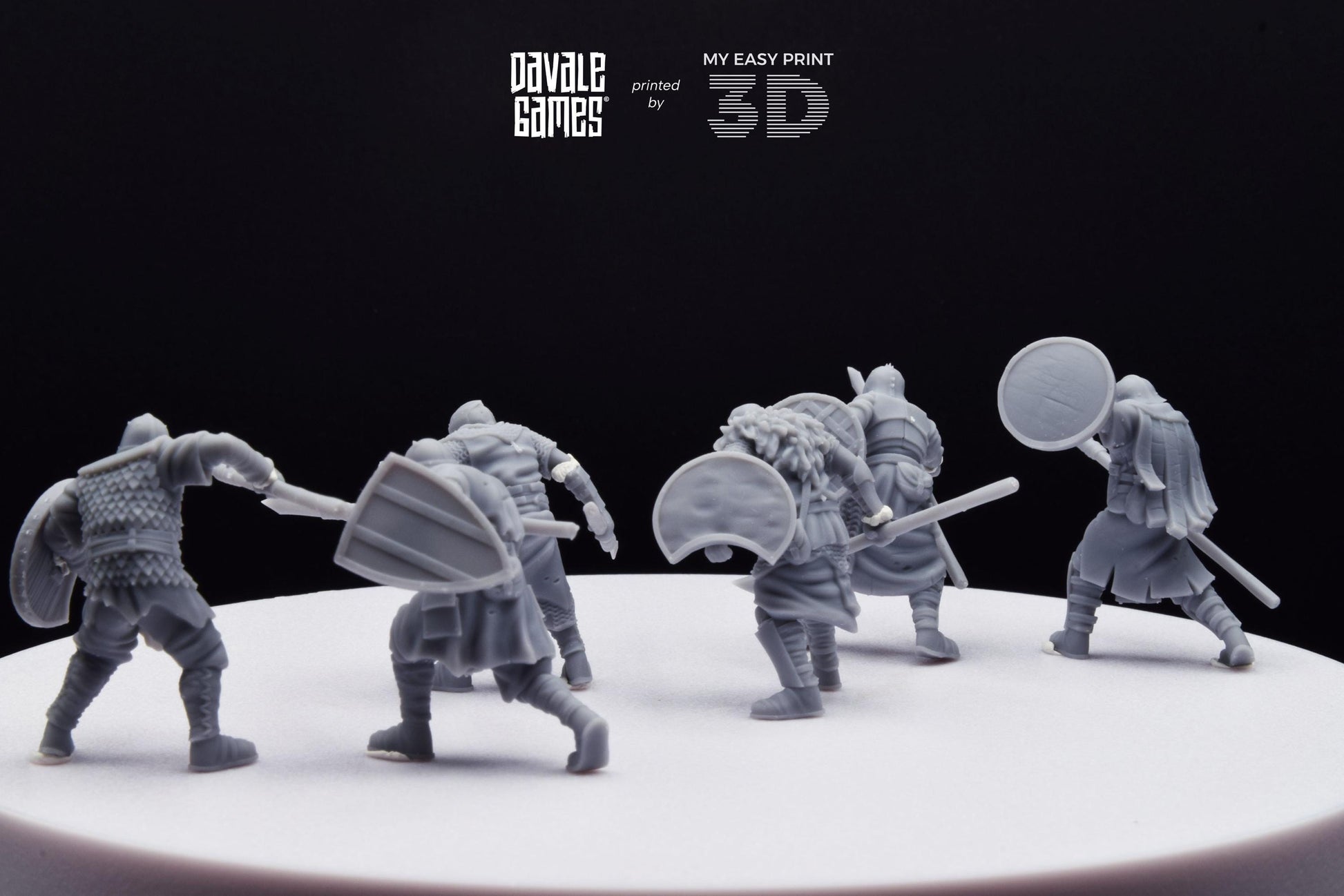 Mörlok Orcs with Spear - Davale Games - 3D Printed with high quality resin for LOTR/D&D games