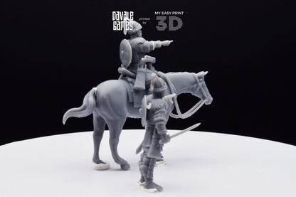 Attila the Hun - Battle of The Catalaunian Plains - Foot and Mounted - Davale Games - Historical games - 3D Printed with high quality resin