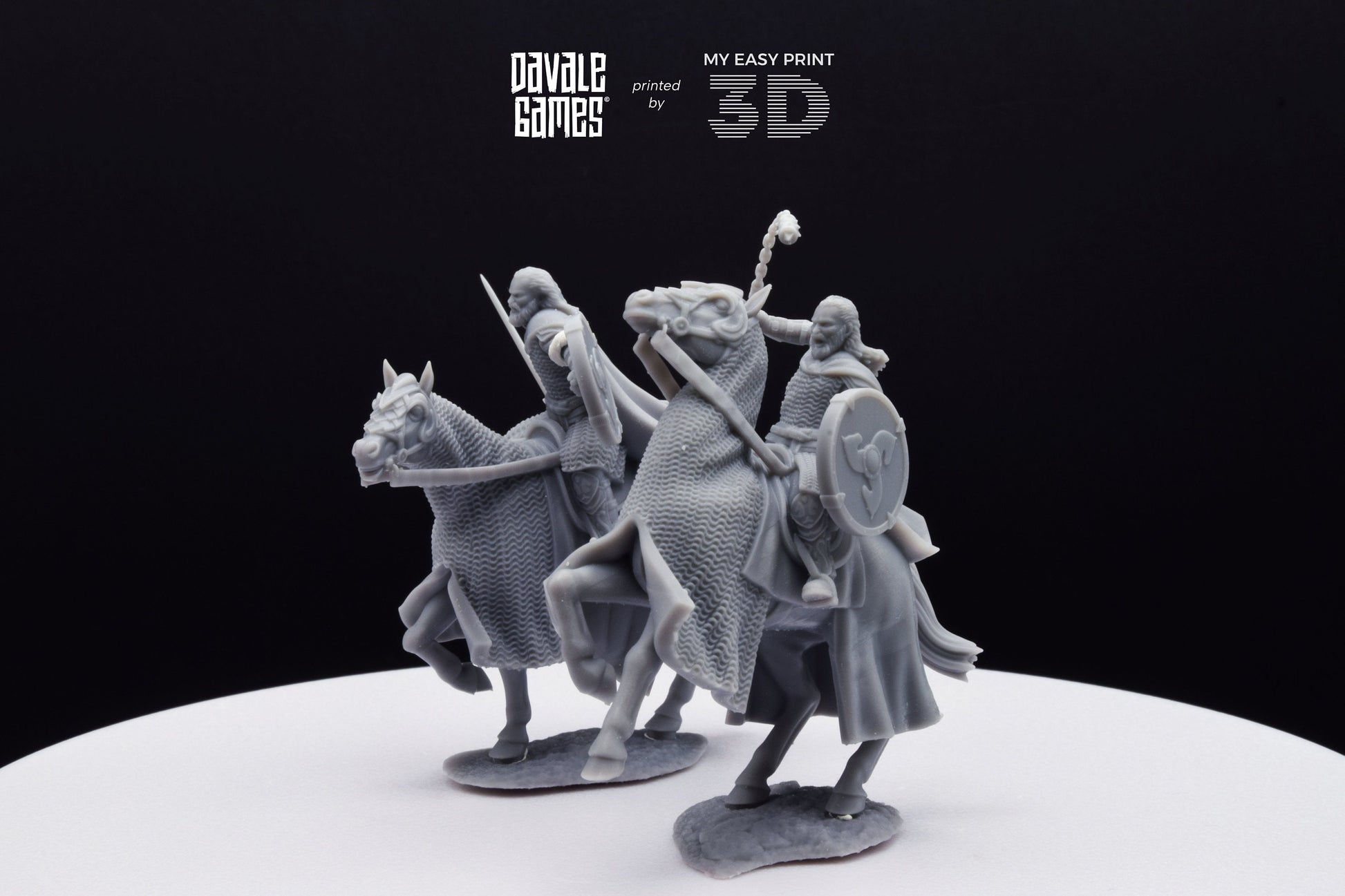West Humans Hammer Sons Cavalry - Mounted - Davale Games - 3D Printed with high quality resin for LOTR/D&D games