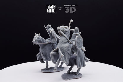 West Humans Hammer Sons Cavalry - Mounted - Davale Games - 3D Printed with high quality resin for LOTR/D&D games