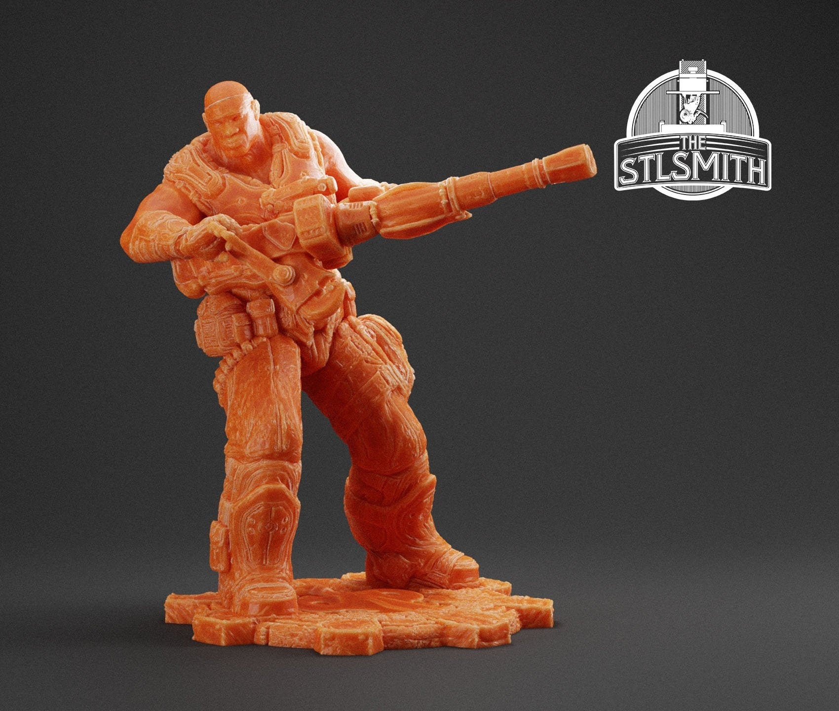 Gears Of War Augustus Cole Summer Ot Miniature - TheSTLSmith - 3D Printed with high quality resin for Skirmish/D&D games