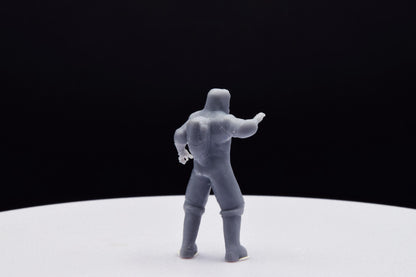 Doom Zombie Hazmat Miniature - Fanmade - TheSTLSmith - 3D Printed with high quality resin for Skirmish/D&D games