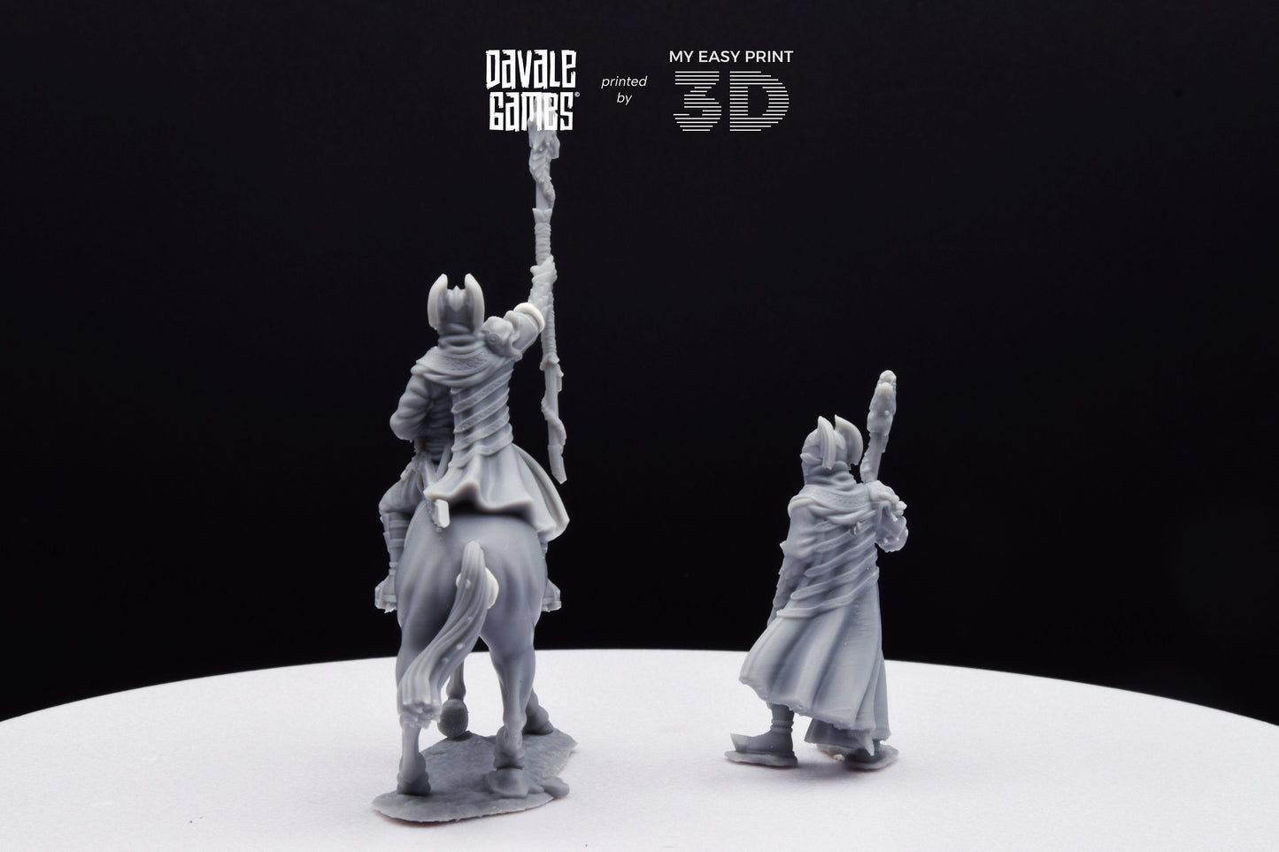 Dragon Army Dragon Mage - Foot and Mounted - Davale Games - 3D Printed with high quality resin for LOTR/D&D games