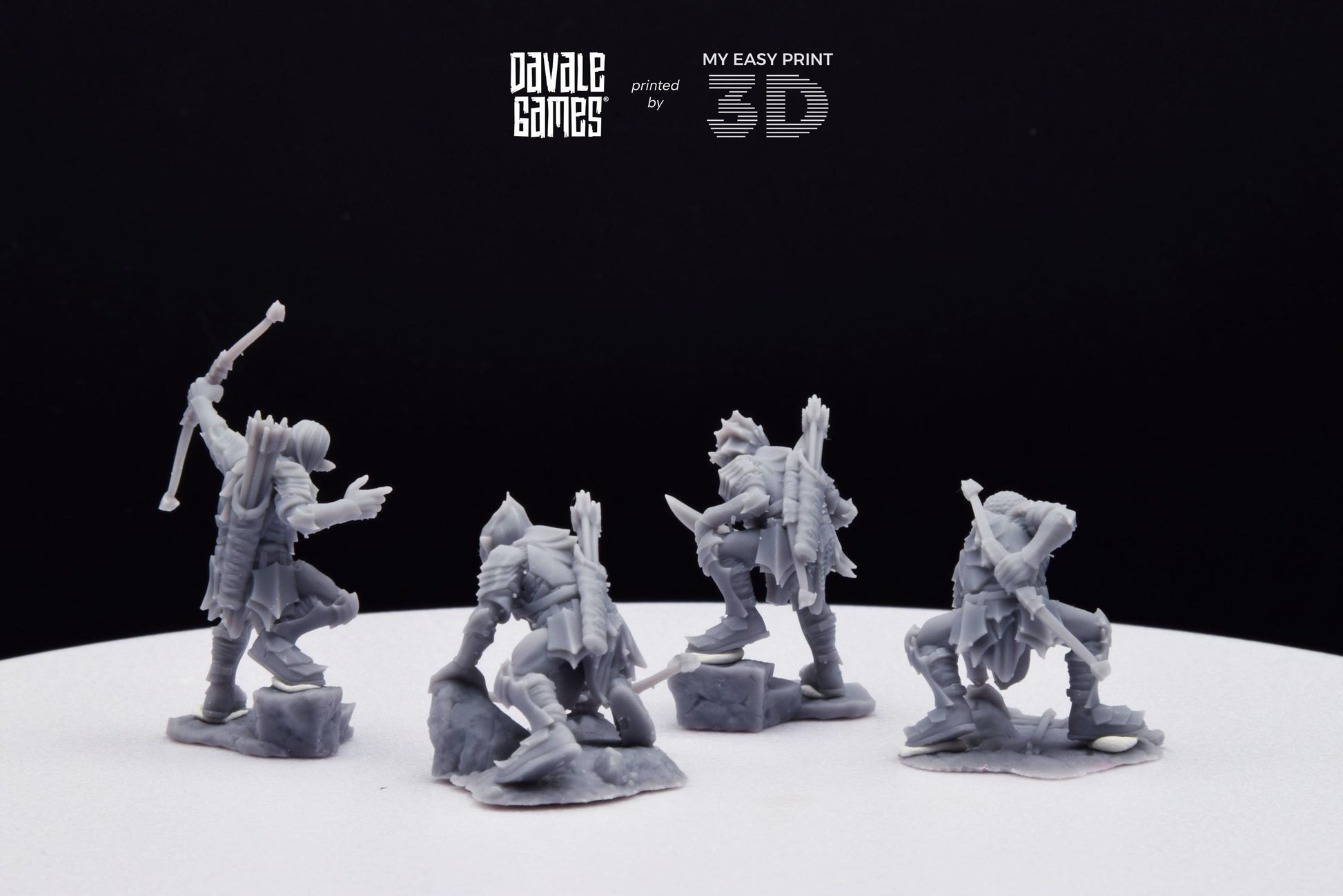 Archers - Goblins of the cave - Davale Games - 3D Printed with high quality resin for LOTR/D&D games