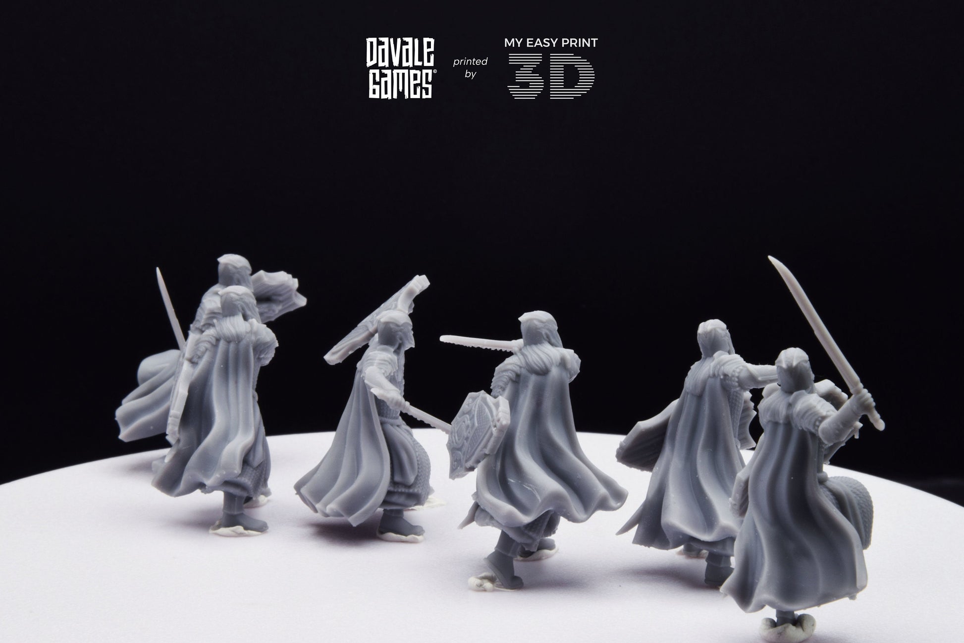 Armoured Wood Elf with Sword - Davale Games - 3D Printed with high quality resin for LOTR/D&D games