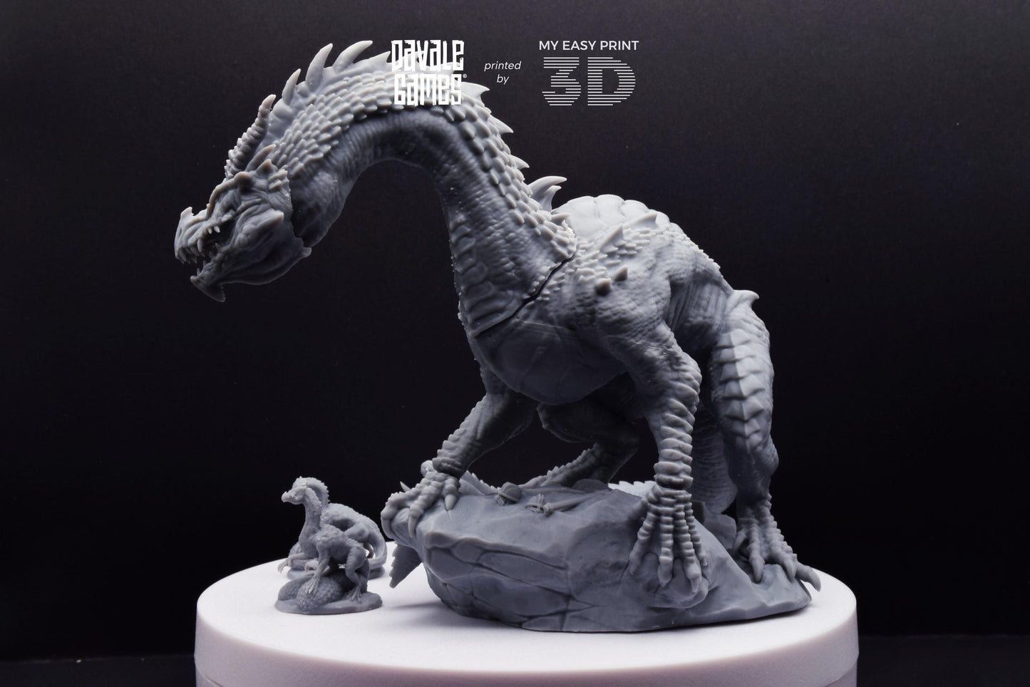 Mountain Drake - Goblins of the cave - Davale Games - 3D Printed with high quality resin for LOTR/D&D games