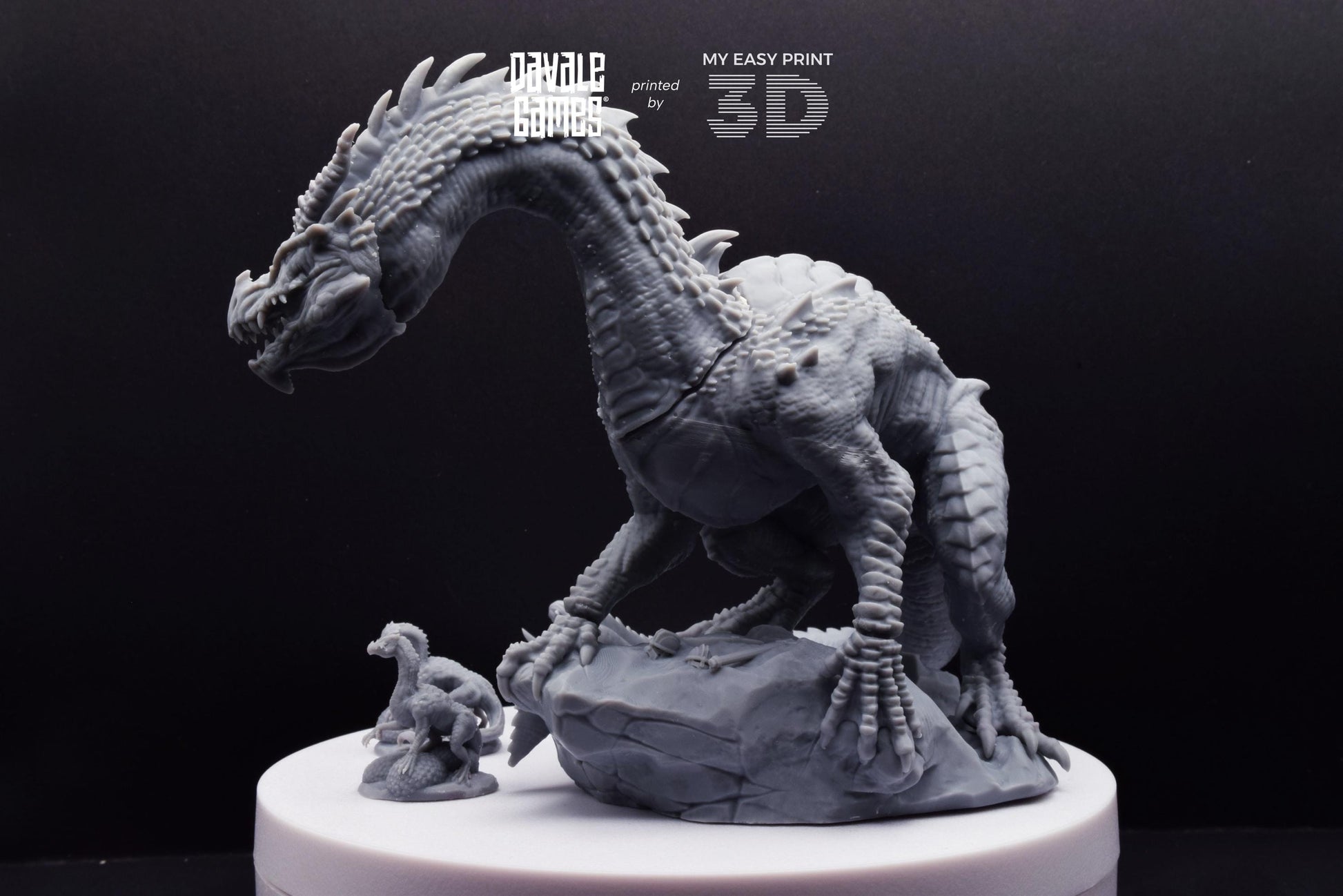 Mountain Drake - Goblins of the cave - Davale Games - 3D Printed with high quality resin for LOTR/D&D games