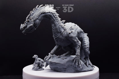 Mountain Drake - Goblins of the cave - Davale Games - 3D Printed with high quality resin for LOTR/D&D games