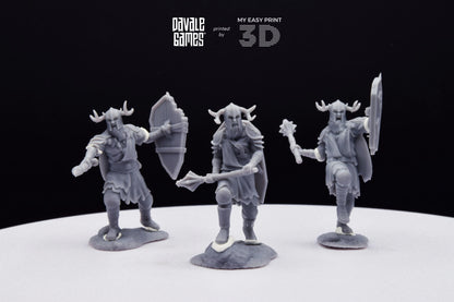 Khalüm Faction - Warriors Extra Poses - Dead City - Davale Games - 3D Printed with high quality resin for LOTR/D&D games