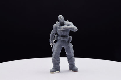 Gears Of War Damon Baird Mechanic Ot Miniature - TheSTLSmith - 3D Printed with high quality resin for Skirmish/D&D games