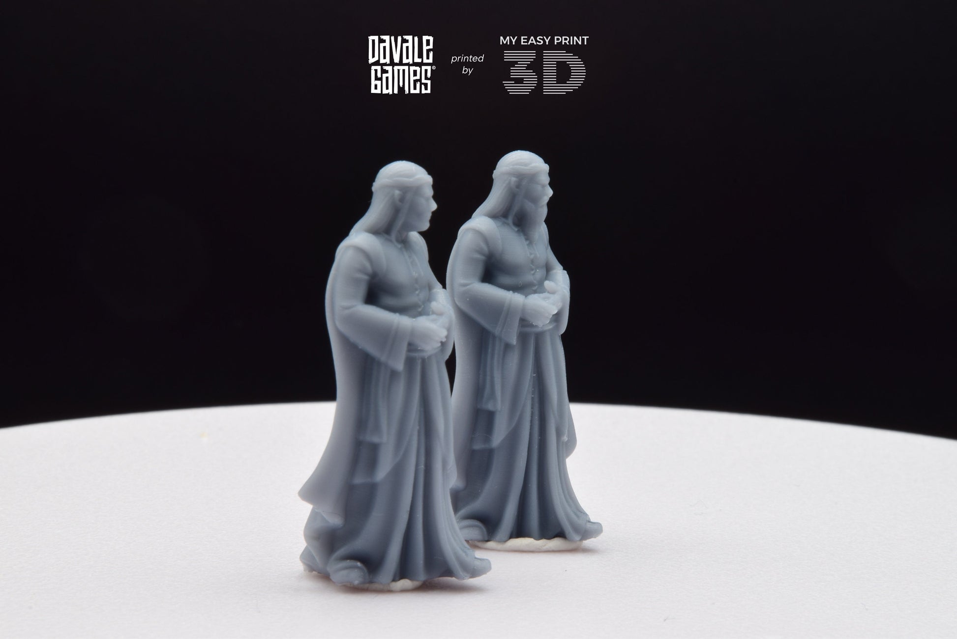 High Elven Lord of Ships  - With or Without Beard - Davale Games - 3D Printed with high quality resin for LOTR/D&D games