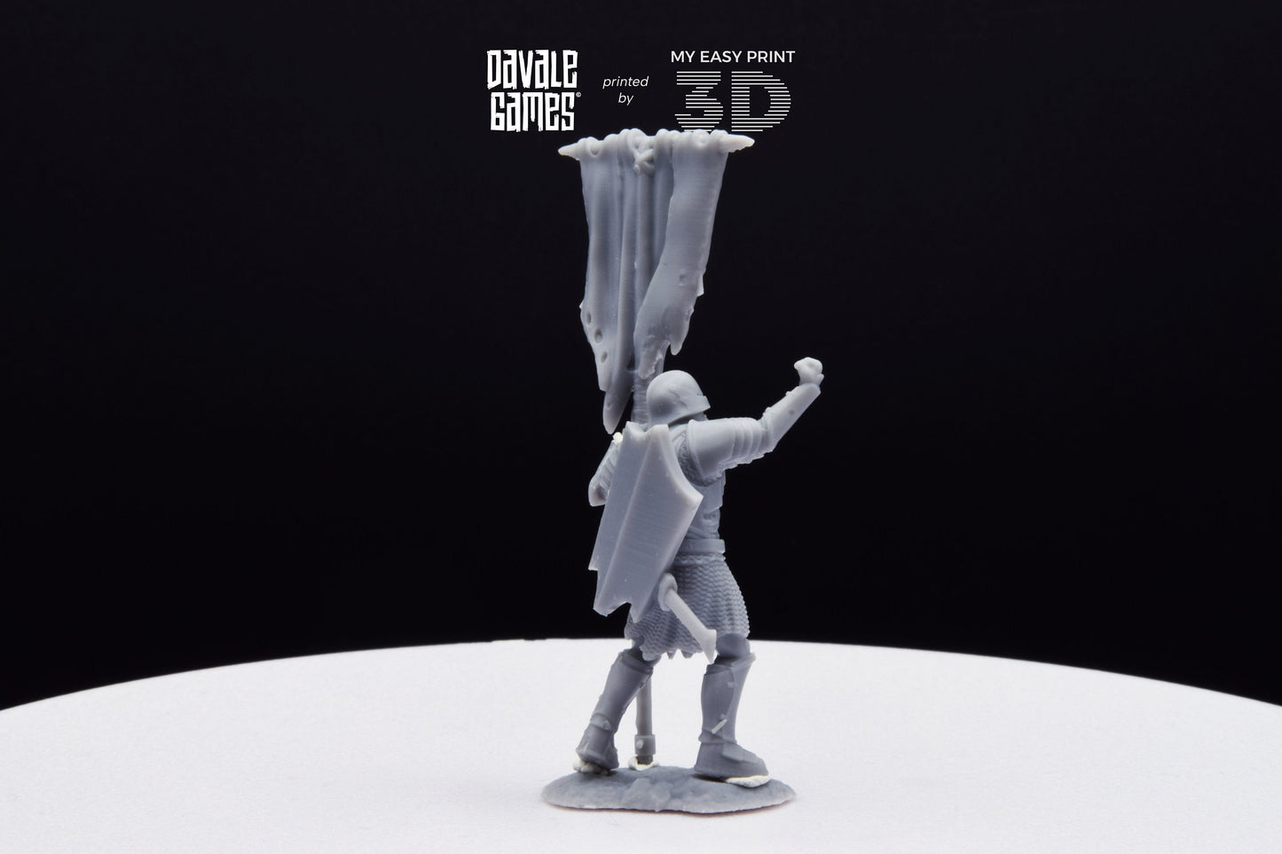 Blood-Handed Orc with Banner - Davale Games - 3D Printed with high quality resin for LOTR/D&D games