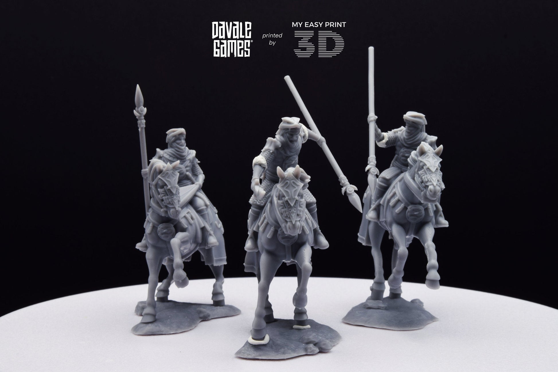 Snake Rider on Horse - Mounted - Davale Games - 3D Printed with high quality resin for LOTR/D&D games