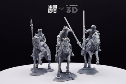 Snake Rider on Horse - Mounted - Davale Games - 3D Printed with high quality resin for LOTR/D&D games