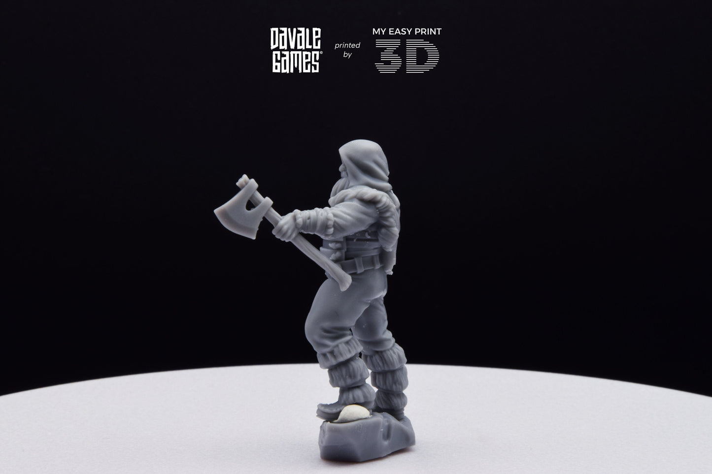 Grudder The Bearman - Davale Games - 3D Printed with high quality resin for LOTR/D&D games