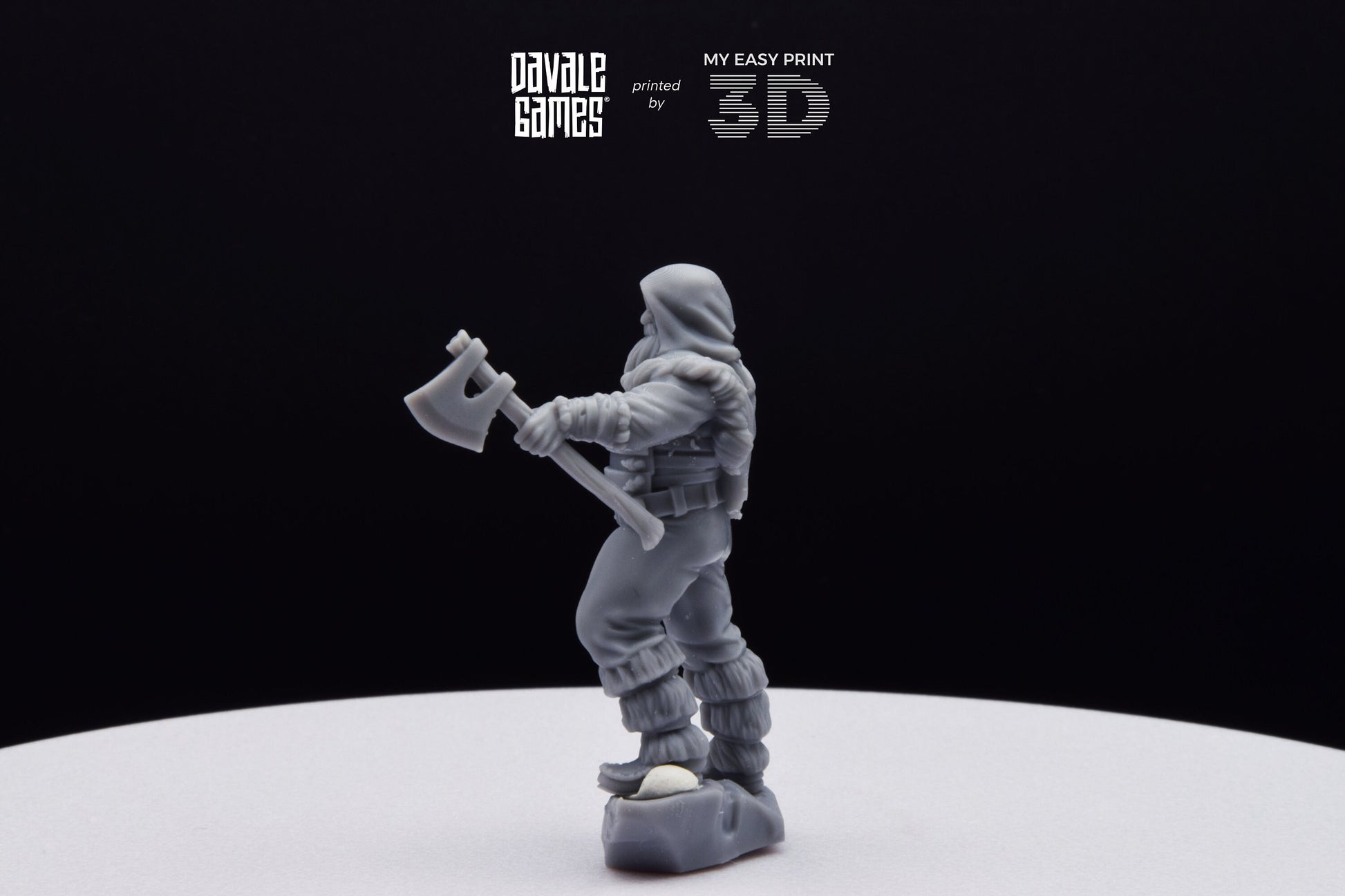 Grudder The Bearman - Davale Games - 3D Printed with high quality resin for LOTR/D&D games