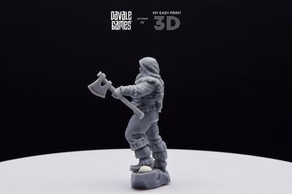 Grudder The Bearman - Davale Games - 3D Printed with high quality resin for LOTR/D&D games