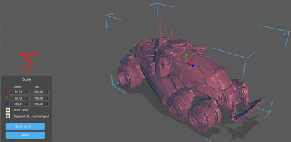 Gears Of War COG APC Ot Miniature - TheSTLSmith - 3D Printed with high quality resin for Skirmish/D&D games