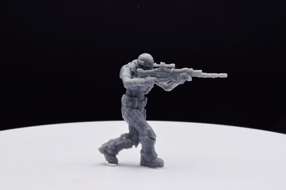 Gears Of War UIR Soldier Female [4] Miniature - TheSTLSmith - 3D Printed with high quality resin for Skirmish/D&D games