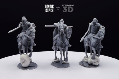 West Human Royal Guard - Mounted - Davale Games - 3D Printed with high quality resin for LOTR/D&D games