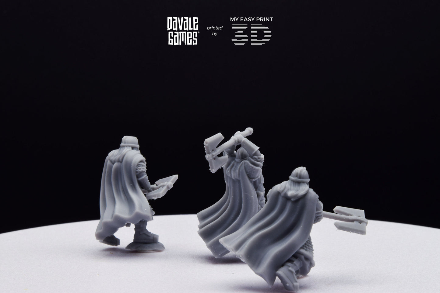Kalak Dwarf King Guard - Davale Games - 3D Printed with high quality resin for LOTR/D&D games