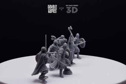 West Human elite on foot - Davale Games - 3D Printed with high quality resin for LOTR/D&D games