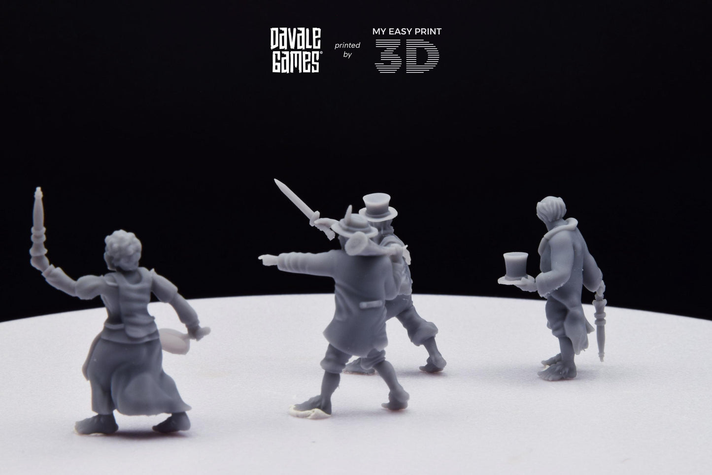 Halfmen Oficial - Davale Games - 3D Printed with high quality resin for LOTR/D&D games