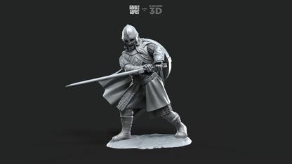 West Humans Lady of the Horses - Foot and Mounted - Davale Games - 3D Printed with high quality resin for LOTR/D&D games
