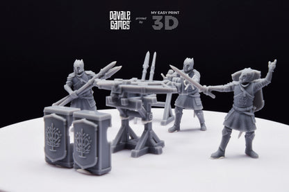 Grey Castle Rocket Launcher with Dotation - Davale Games - 3D Printed with high quality resin for LOTR/D&D games