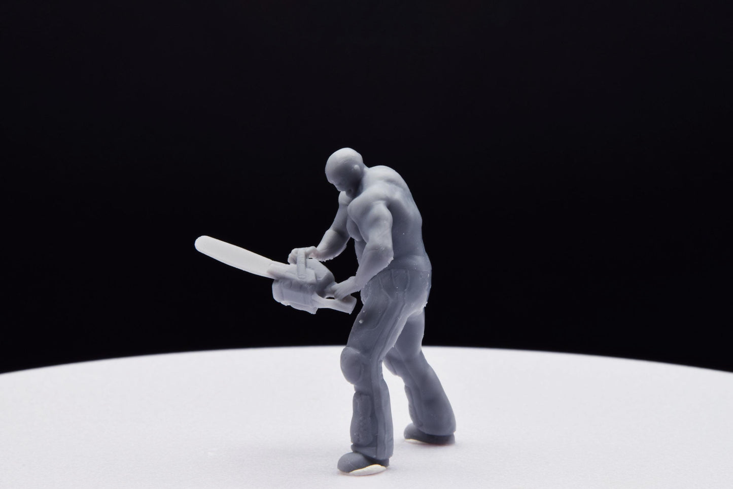 Doom Zombie Chainsaw Miniature - Fanmade - TheSTLSmith - 3D Printed with high quality resin for Skirmish/D&D games