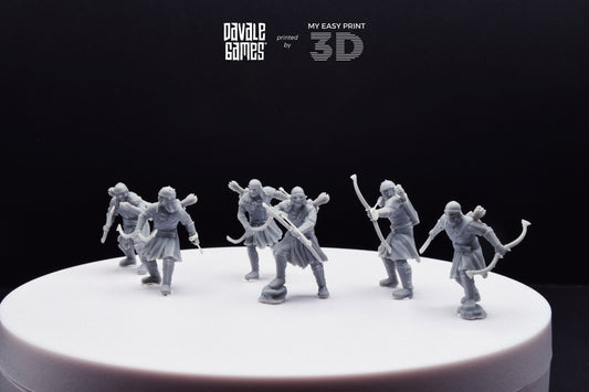 Regular Tracker Orcs Archers - Davale Games - 3D Printed with high quality resin for LOTR/D&D games