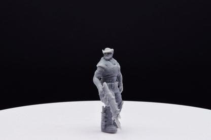 Gears Of War Dizzy Wallin Winter Ot Miniature - TheSTLSmith - 3D Printed with high quality resin for Skirmish/D&D games