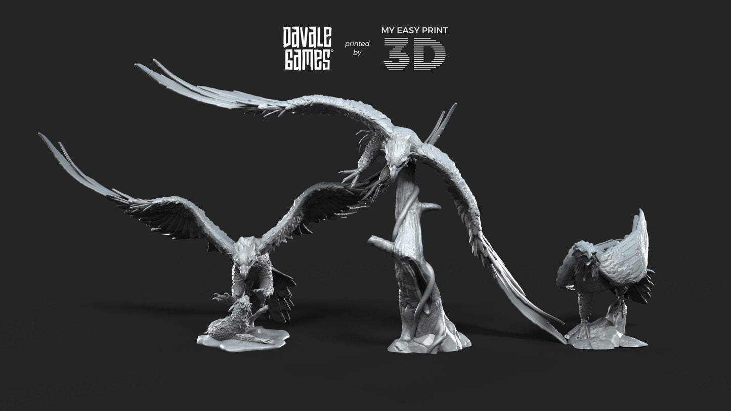 Eagles - Davale Games - 3D Printed with high quality resin for LOTR/D&D games