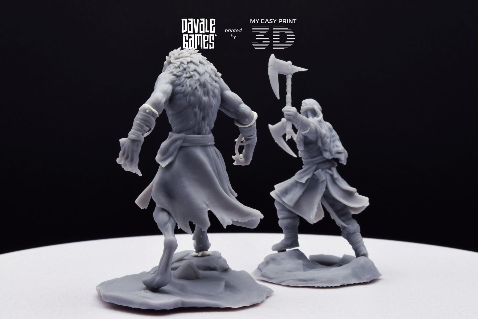 Ragnar, Halfwolf - Human and Wolf form (ODIN) - Davale Games - Mythological games - 3D Printed with high quality resin