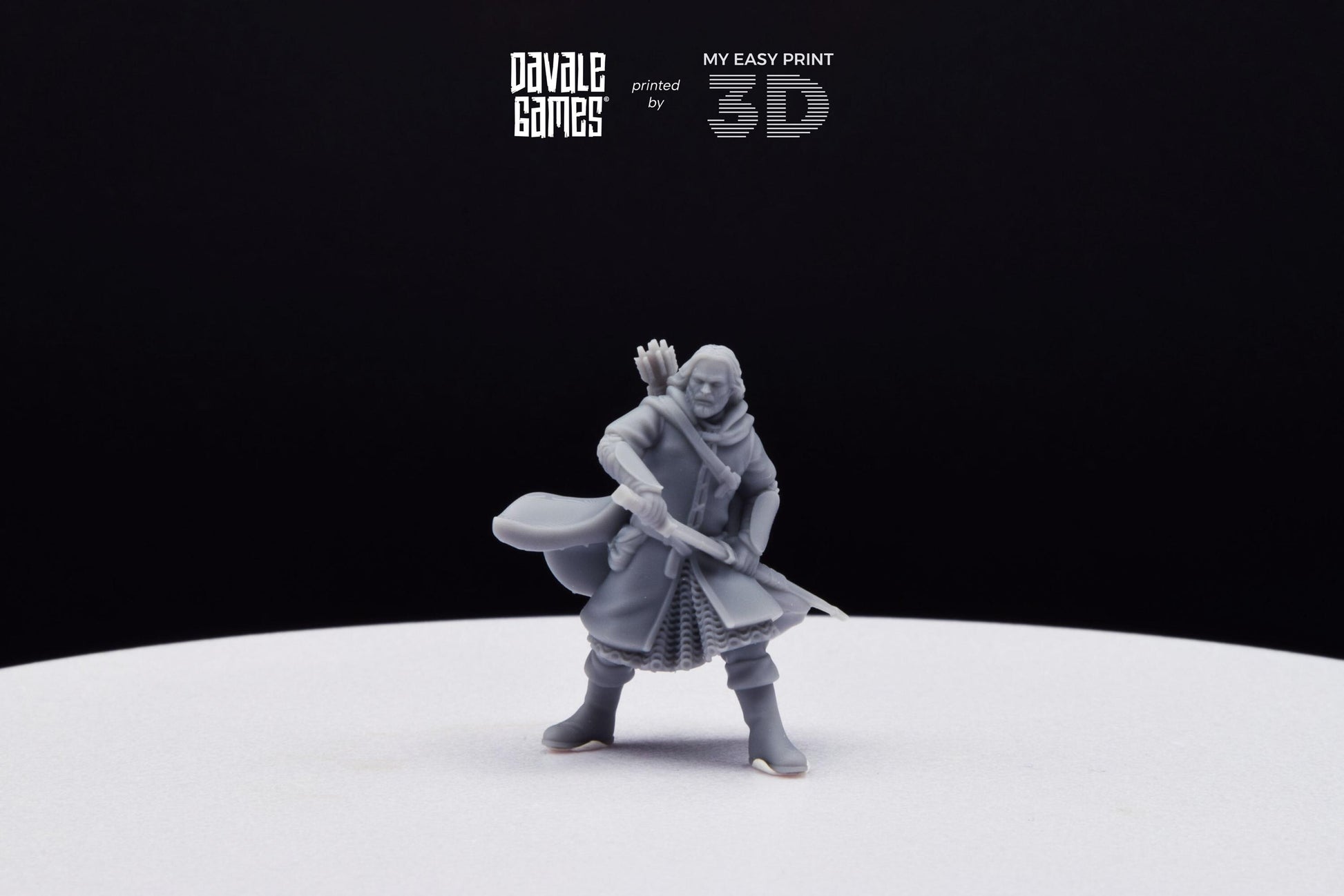 Anaravor Captain from the North People - Davale Games - 3D Printed with high quality resin for LOTR/D&D games