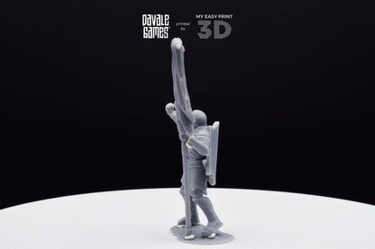 Blood-Handed Orc with Banner - Davale Games - 3D Printed with high quality resin for LOTR/D&D games